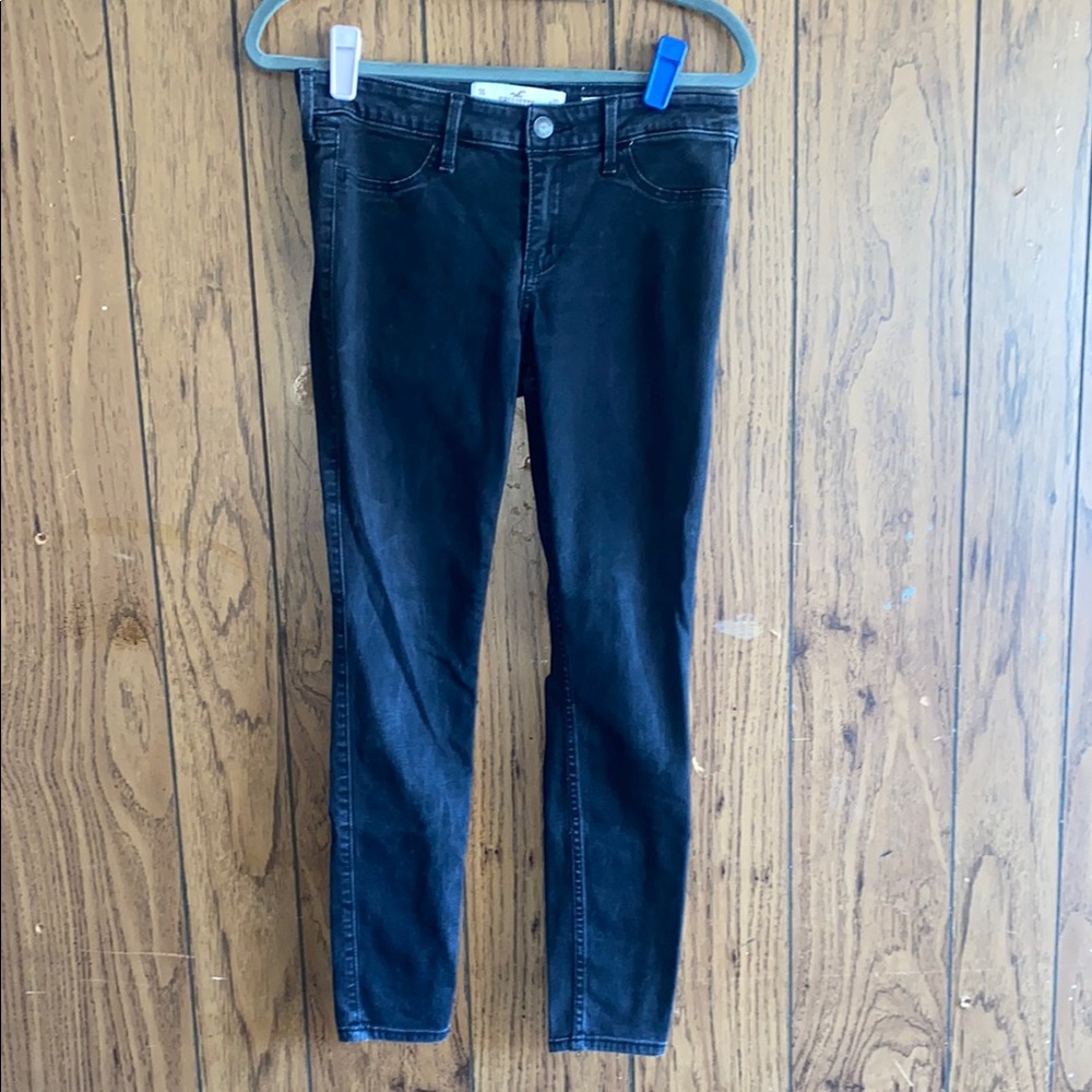 Hollister Low Rise Black Jeans